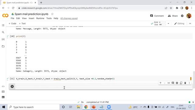 Spam Mail Prediction using Python |End to end Machine Learning Projects | Logistic Regression смотреть онлайн