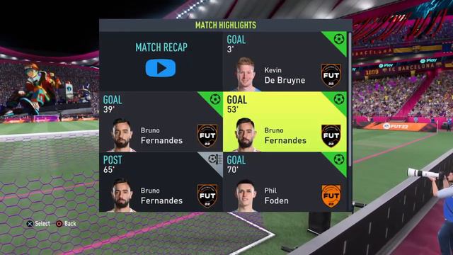 FIFA 22 GOALS Bruno Fernandes Scores !! ULTIMATE TEAM смотреть онлайн