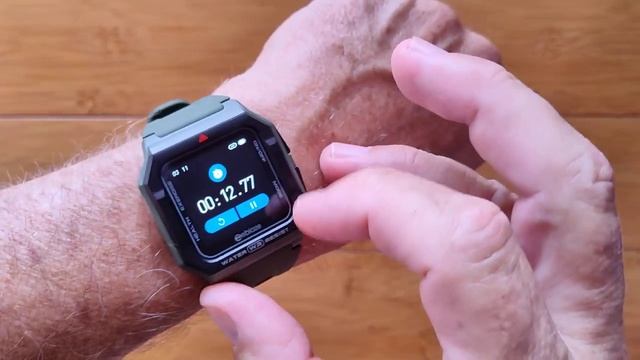 ZEBLAZE ARES 3ATM Waterproof Swimming Health/Fitness Rugged Smartwatch: Quick Overview смотреть онлайн
