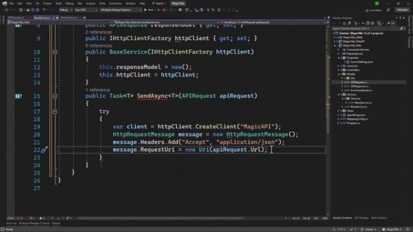 05 WEB сайт на ASP.NET Core MVC (.NET 7), универсальный сервис доступа к API в  WEB приложении