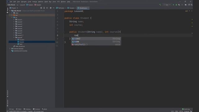 8.(Java) Модификатор final,static смотреть онлайн