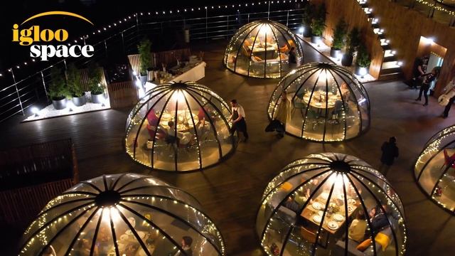 Igloo Space с высоты птичьего полета. смотреть онлайн