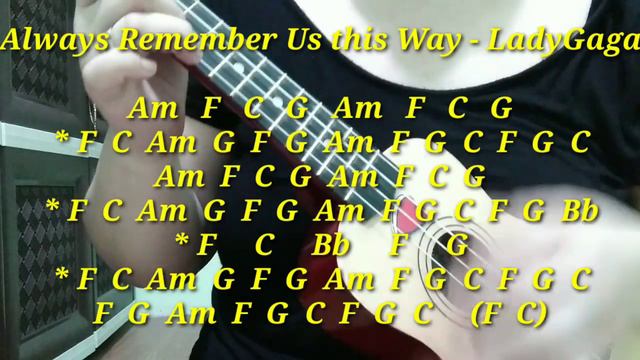 Always Remember Us this Way by LadyGaga w/Chords Ukulele Cover by envy смотреть онлайн