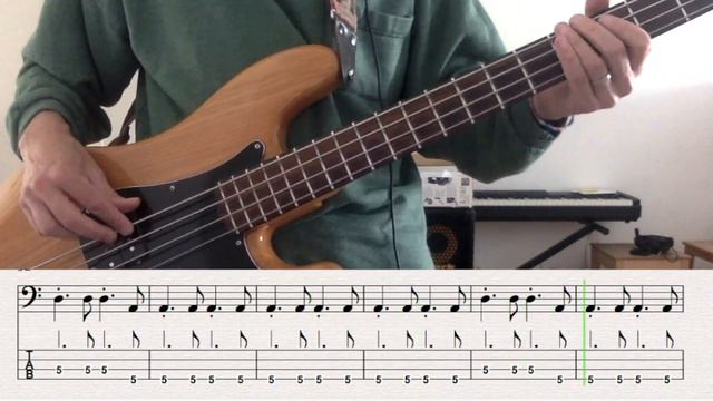 The Shadows Apache - Bass Cover and Playalong with Notation and Tab смотреть онлайн
