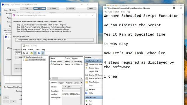 Schedule Auto Mouse Click Script Execution смотреть онлайн