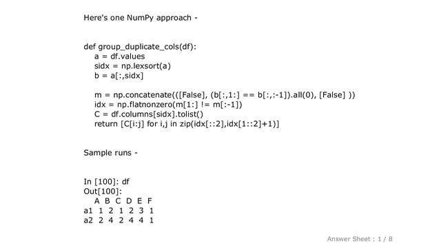 Pandas : Group duplicate column IDs in pandas dataframe смотреть онлайн