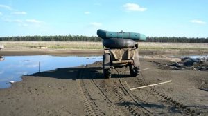 Вездеход-трицикл "Термит" на шинах низкого давления на Базе мотоцикла Урал.  2