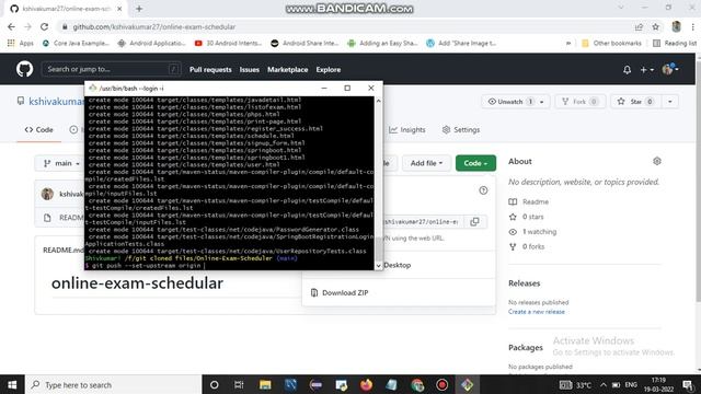 Github !! Uploading projects to github using #git commands/Create a branch to push code into #githu смотреть онлайн