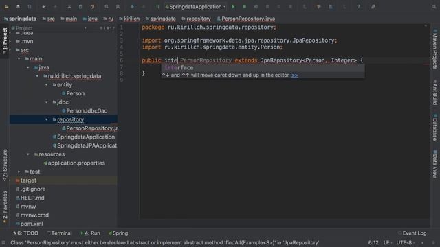 Азы Spring's JDBC, Spring Data JPA смотреть онлайн