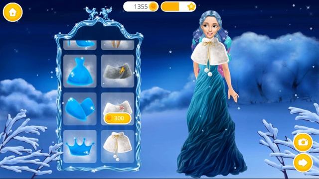 Princess Winter Fashion ❄? Princess Gloria Ice Salon | TutoTOONS смотреть онлайн