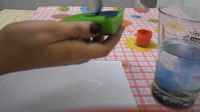 Тонирование бумаги губкой смотреть онлайн