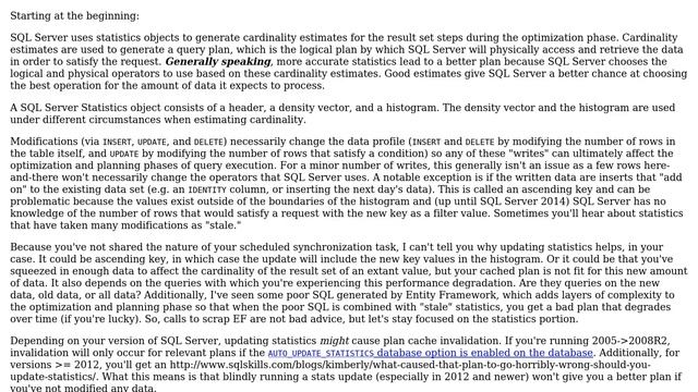 Databases: SQL server Database statistics degrading after execution (2 Solutions!!) смотреть онлайн