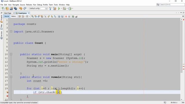 Q1: Count Vowels in a string using functions in java urdu/ hindi | java Programming | The Kacs смотреть онлайн