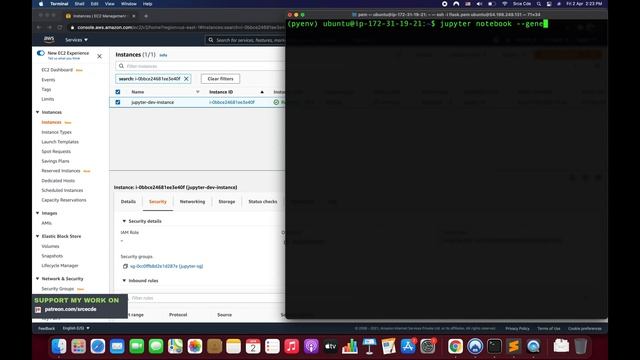 How to setup Jupyter notebook/lab for development on EC2 instance p1 смотреть онлайн