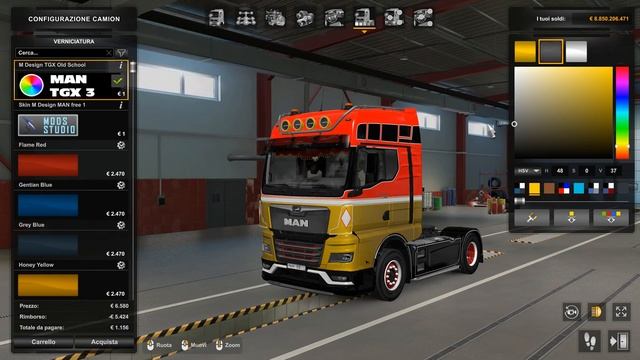 ETS2 NEW MOD 1.47 | SKIN CHANGE COLORS FOR NEW MAN TGX 3 M DESIGN смотреть онлайн