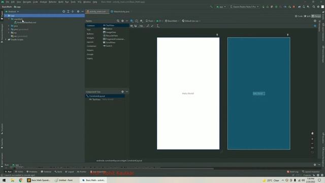 Arithmetic Operations in Android Studio | Add Two Numbers in Android App | Calculator App | Part 1 смотреть онлайн