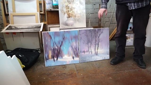 Художник Денис Октябрь. Интервью. 3 часть. Картины и комментарии. смотреть онлайн