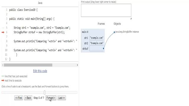 w3resource.com: Java String Exercise-10 смотреть онлайн