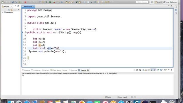 7- java math priorities تعلم برمجة جافا|الأسبقيات смотреть онлайн