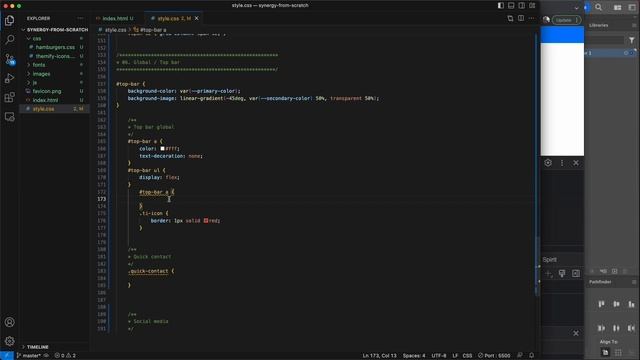 03. Top Bar | Building a Corporate HTML/CSS/JS Website From Scratch смотреть онлайн