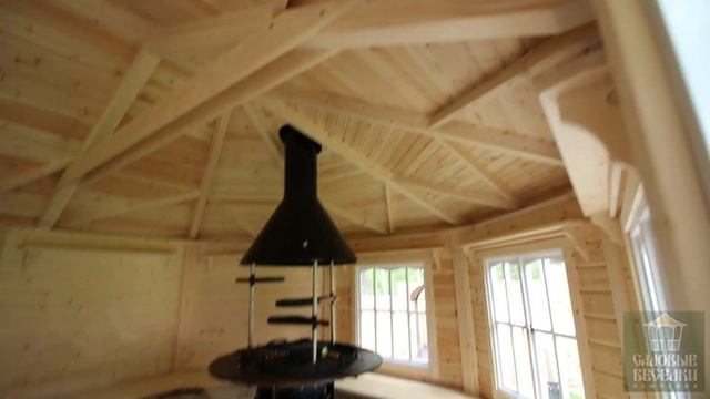 ГРИЛЬ БЕСЕДКА (ПАВИЛЬОН) "LAPPI" 30 М2 - очень вместительная беседка для всесезонного использования смотреть онлайн