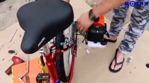 Установка двигателя на велосипед | Сборка мотовелосипеда MOTAX Lampa