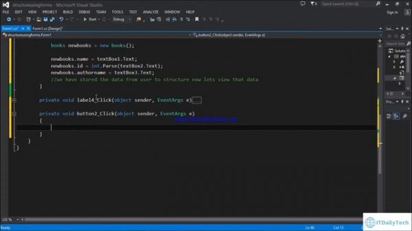 C#-Tutorial-How to use Structures in C# Windows Forms