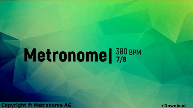 380 BPM Metronome 7/8 смотреть онлайн