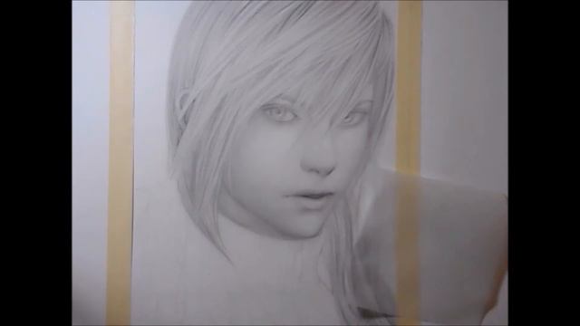 Time Lapse Speed Drawing Lightning Final Fantasy XIII смотреть онлайн
