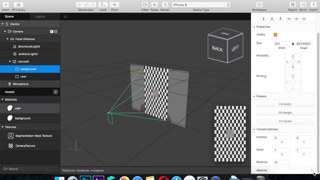 Spark ar studio уроки. 2 урок - создание маски-фона. Как создать свою маску Инстаграм. смотреть онлайн