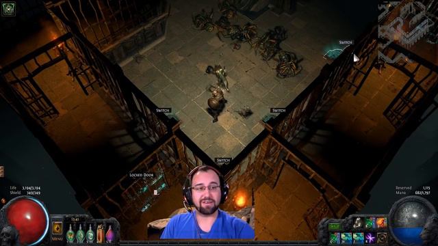 Solving 4 Switch/4 Door Puzzle, Path Of Exile Labyrinth