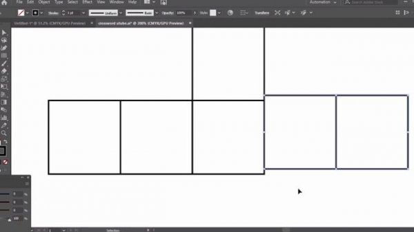 How to create a crossword puzzle in Adobe illustrator | puzzle worksheets