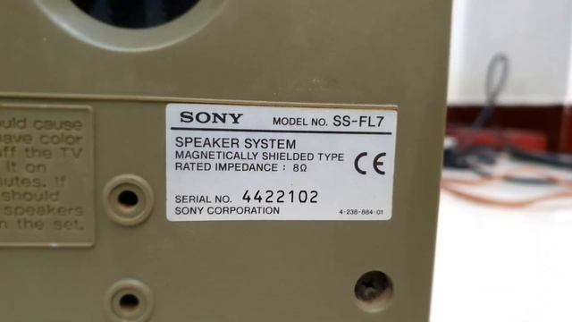 Sony SS-FL7 5.0 Speaker Package 8 ohms 100w 2way type 5inch dual woofer 1 tweeter смотреть онлайн