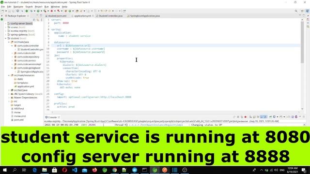 Spring Cloud Config client | centralized configuration | microservice tutorial P-14 смотреть онлайн