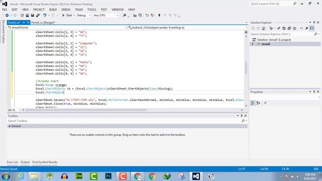 110 - How to create Excel Chart from C# смотреть онлайн