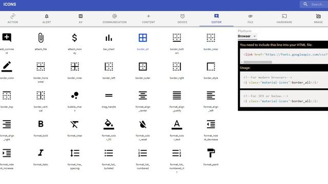 Material Icons new interface смотреть онлайн