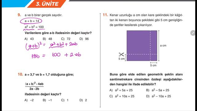 8. SINIF MATEMATİK LGS CEBİRSEL İFADELER SORU ÇÖZÜM 3 смотреть онлайн