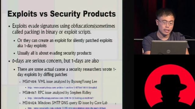 Black Hat USA 2010: Locating Vulnerabilities Out of Vendor Patches Automatically 1/4 смотреть онлайн