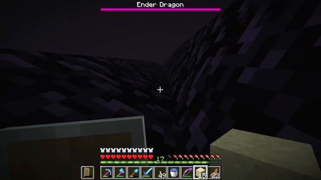 Ender Dragon boss fight in Hard mode (no commentary) - Minecraft смотреть онлайн