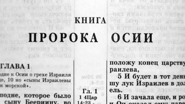 Библия. Книга Пророка Осии. Ветхий Завет (читает Ефимов А.Ф.) смотреть онлайн