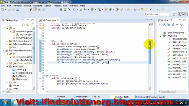 Libgdx Android Game Series AssetManager tutorial смотреть онлайн