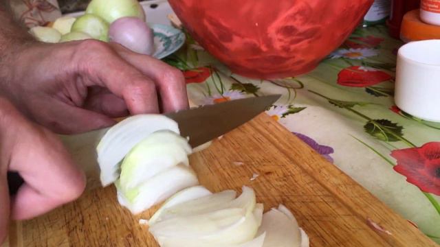 Режу лук для шашлыка смотреть онлайн