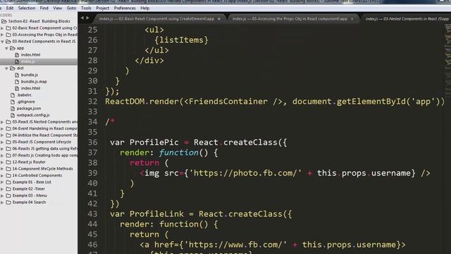 React JS Training creating Parent Child Componnents смотреть онлайн