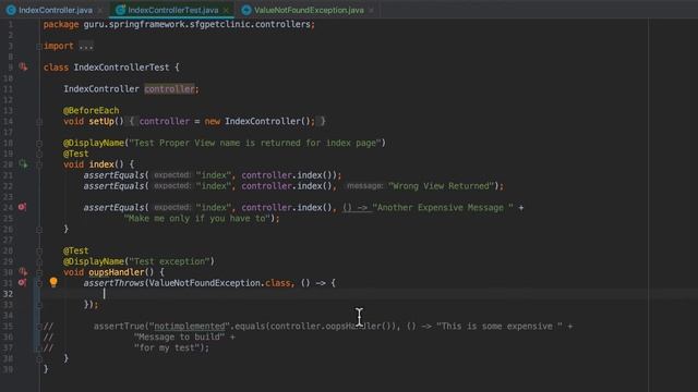 JUnit 5 Verify Expected Exceptions смотреть онлайн