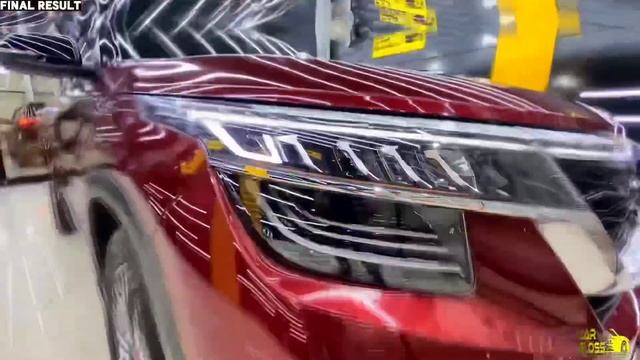 Process and results of ceramic coating on Kia Seltos (Maroon) смотреть онлайн