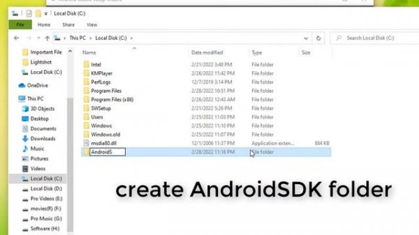 Android SDK location should not contain whitespace Problem solution