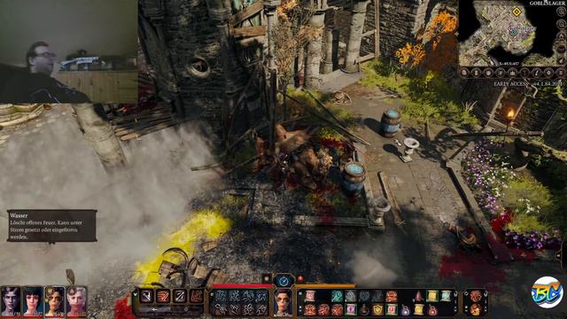Baldurs Gate 3 Big Combat Back in Goblin Village slaying through end Part 169 смотреть онлайн