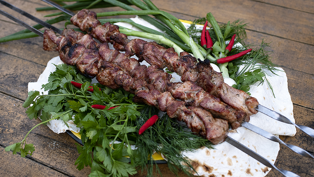 Шашлык по-грузински из свинины!