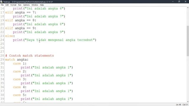 Match Statements Pada Python 3.10 смотреть онлайн