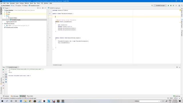 1. Core Java: Variables смотреть онлайн